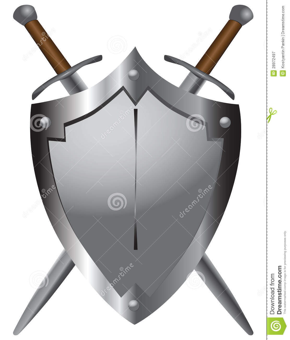 Medieval Swords With Shield Royalty Free Stock Photography   Image