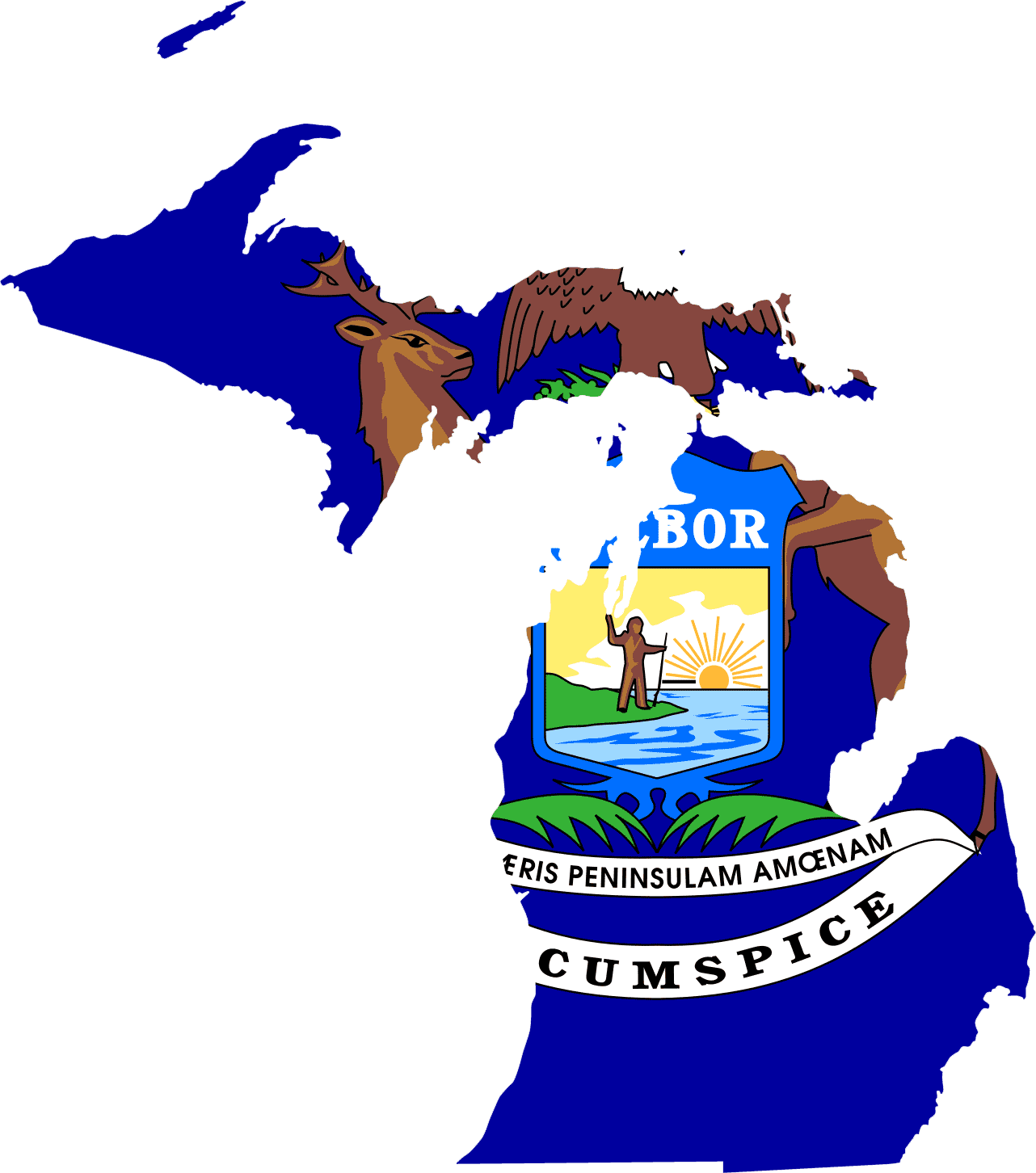 Michigan Flag 072811  Vector Clip Art   Free Clipart Images