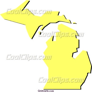 Michigan Vector Clip Art