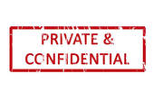 Private And Confidential Office Rubber Stamp   Royalty Free Clip Art