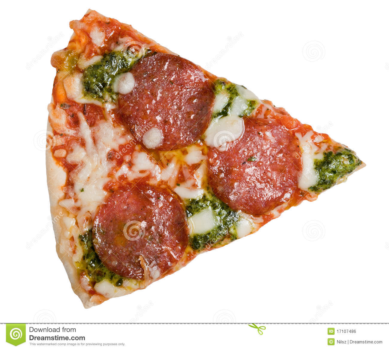 Slice Of Salami Clipart Frozen Pizza Slice Salami And