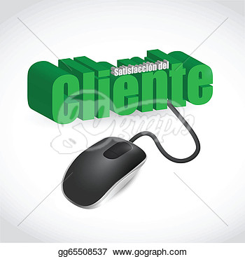 Spanish Customer Satisfaction Sign And Mouse  Clipart Gg65508537