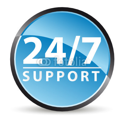 Support Icon 24 7 All Time Service Stock Image And Royalty Free