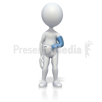 3d Stick Figure Broken Arm   Medical And Health   Great Clipart For    