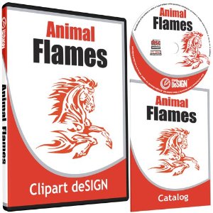 Amazon Com  Animal Flames Clipart Animal Vinyl Cutter Plotter Clip Art