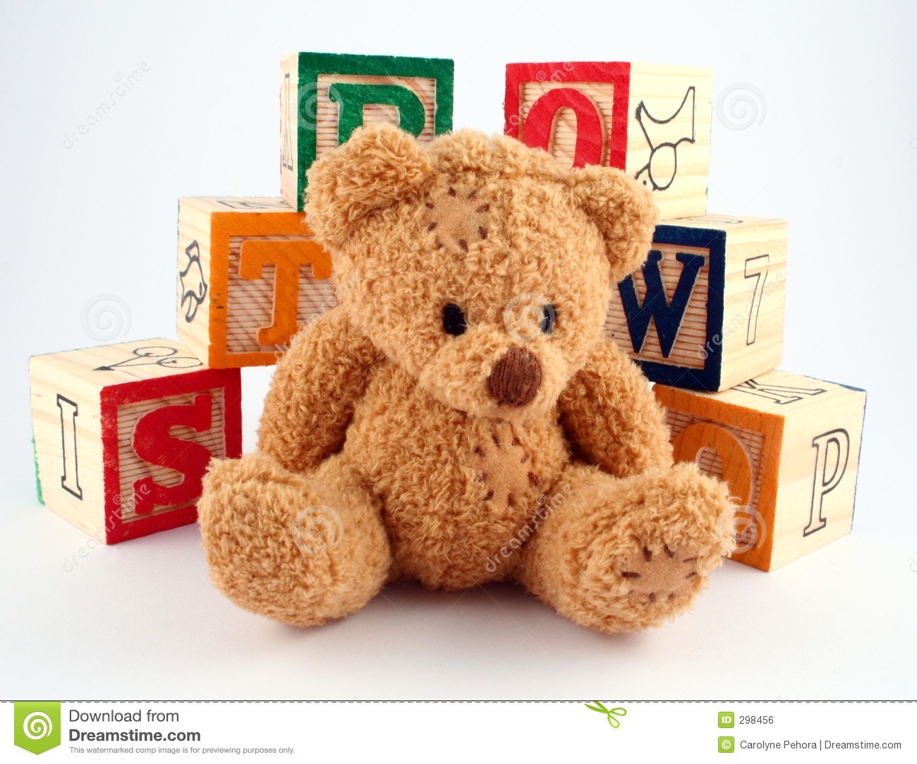 Bear And Blocks Royalty Free Stock Image   Image  298456