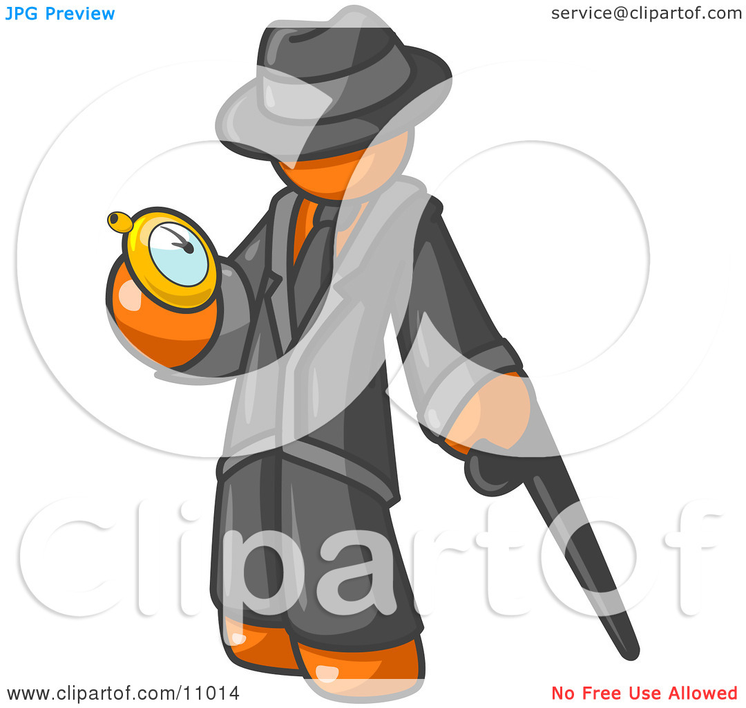 Businessman Checking His Pocket Watch Clipart Illustration By Leo