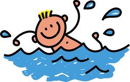 Cartoon Boy Swimming Stock Illustrations Vectors   Clipart    513