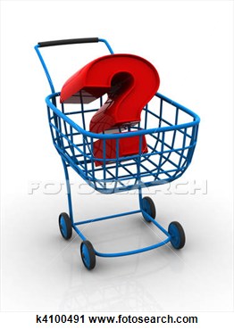 Clipart   Consumer  S Basket With Question  Fotosearch   Search