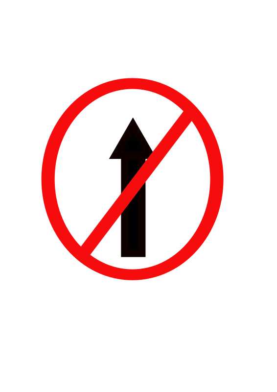 Clipart   Indian Road Sign   No Entry