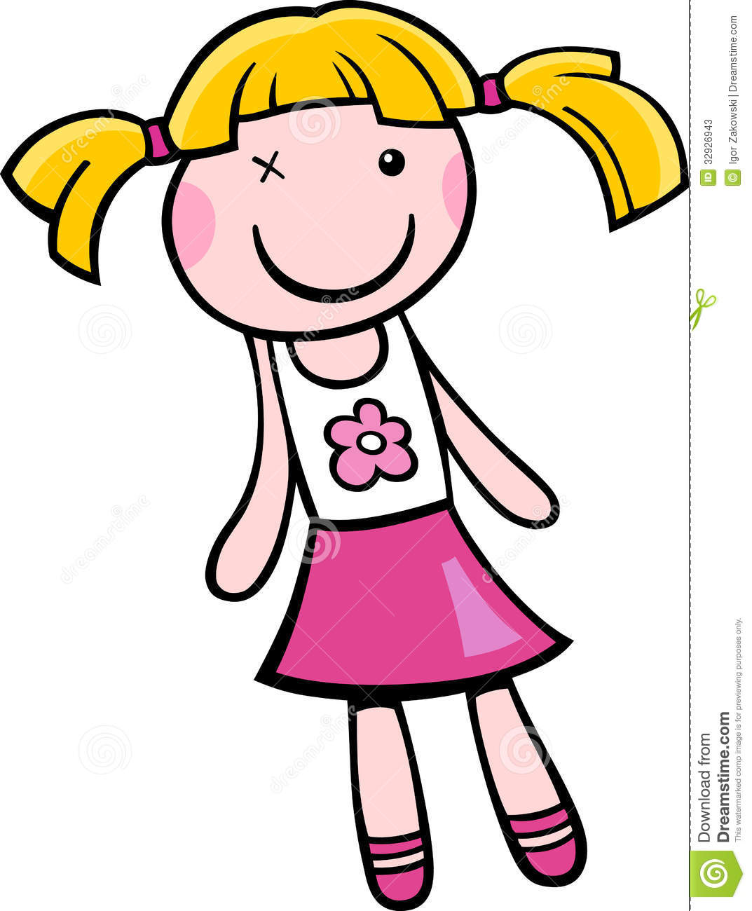 Doll Clip Art Cartoon Illustration Stock Photos   Image  32926943
