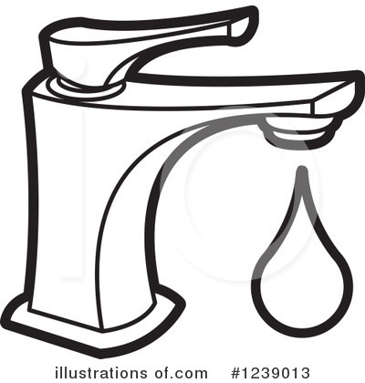 Faucet Clipart  1239013 By Lal Perera   Royalty Free  Rf  Stock