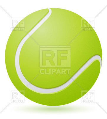 Green Tennis Ball Download Royalty Free Vector Clipart  Eps 