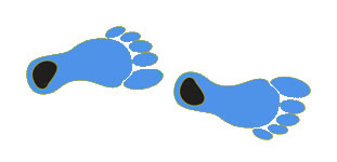 Odyssey Of The Mind Clip Art   Footsteps Gif