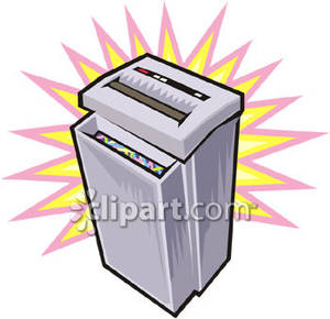 Paper Shredder Royalty Free Clipart Picture