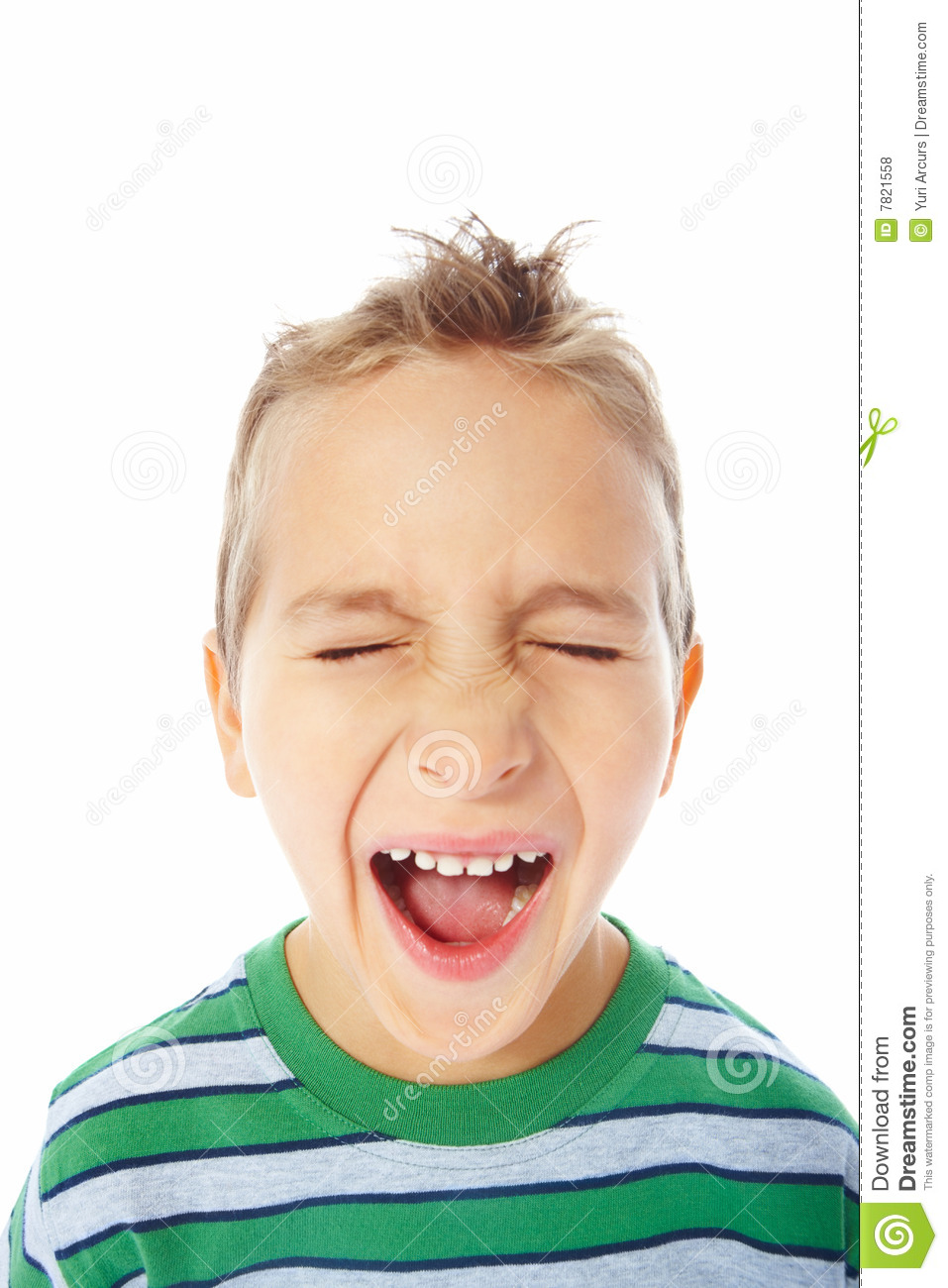 Photos  Small Boy With Eyes Closed And Mouth Open  Image  7821558