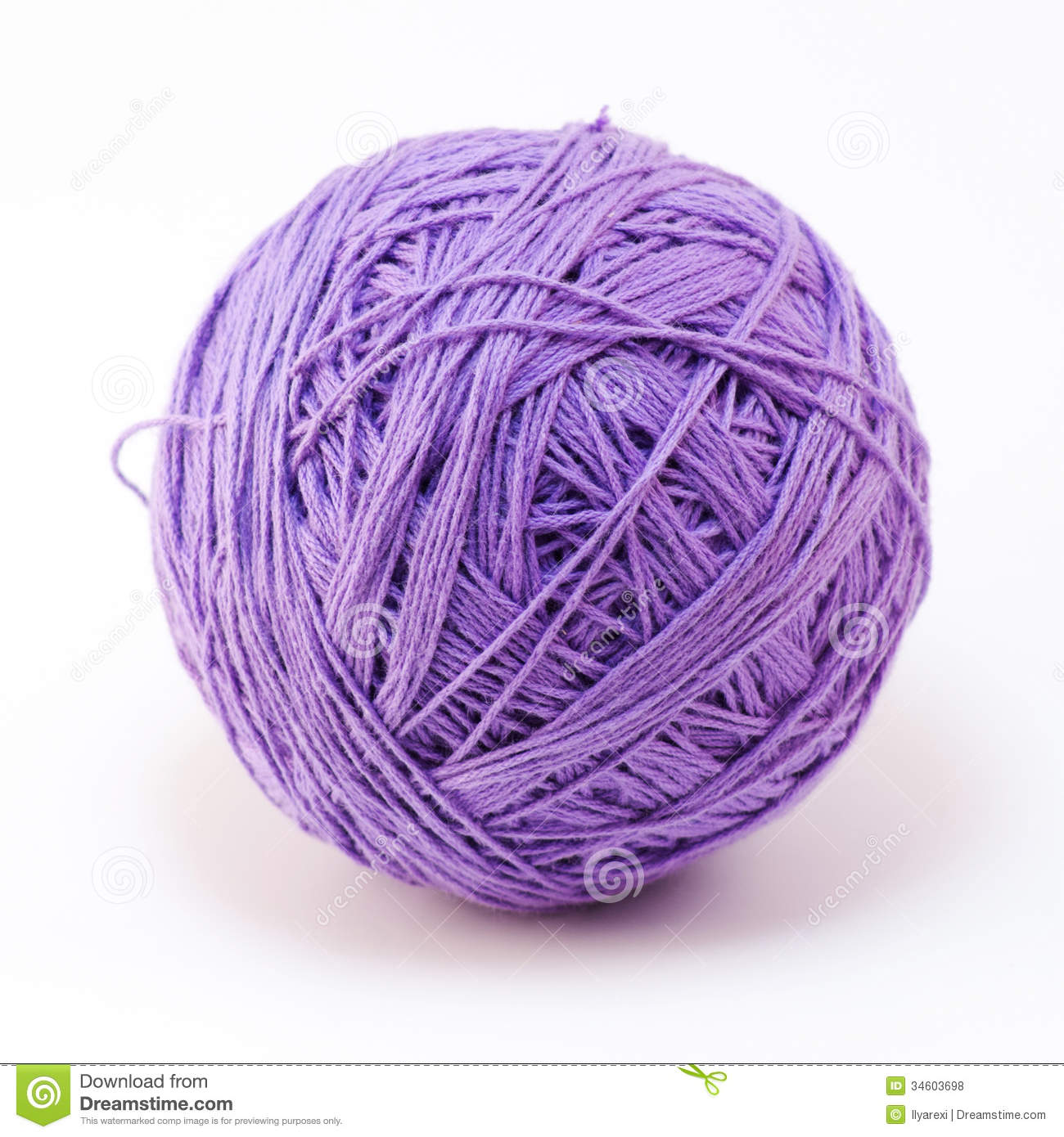 Purple Wool Yarn Ball Royalty Free Stock Photos   Image  34603698