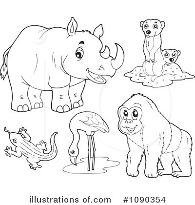 Royalty Free  Rf  Animals Clipart Illustration By Visekart   Stock