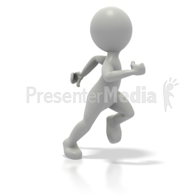 Single Stick Figure Runner   Sports And Recreation   Great Clipart For