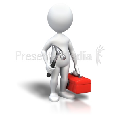 Stick Figure Handyman Toolbox   3d Figures   Great Clipart For