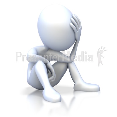 Stick Figure Sitting Confused   3d Figures   Great Clipart For