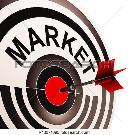 Stock Image   Target Market Means Consumer Targeting  Fotosearch    