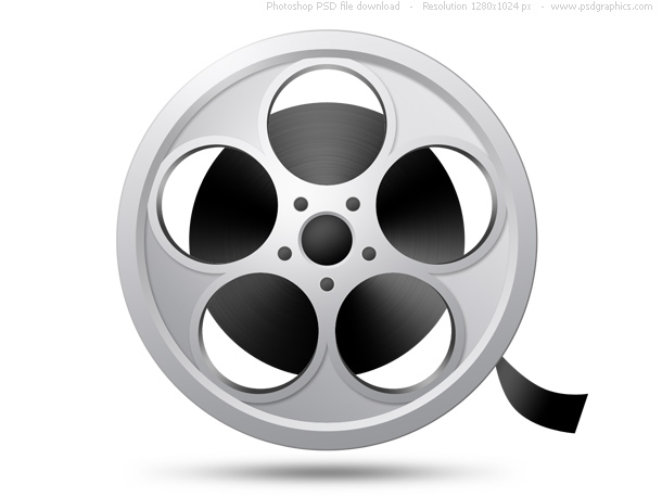 Camera Film Web Icon In Psd Format  Side View Of A Reel On White With