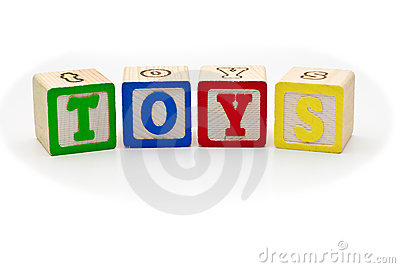 Children S Wood Blocks Spelling The Word Toys Over Royalty Free Stock    