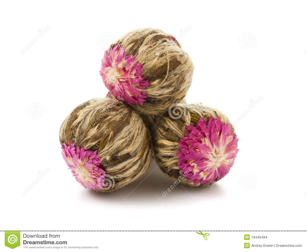 Chinese Blooming Flower Green Tea Balls Stock Images   Image  19445494