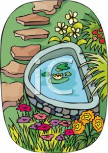 Clipart Picture Of A Garden Pond