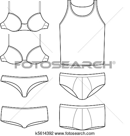 Clipart   Underwear Templates  Fotosearch   Search Clip Art