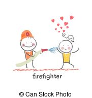 Firefighter Vector Clip Art Eps Images  1564 Firefighter Clipart