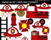Fireman Fun Clipart Commercial Use For Cards Stationary And Paper Pro    
