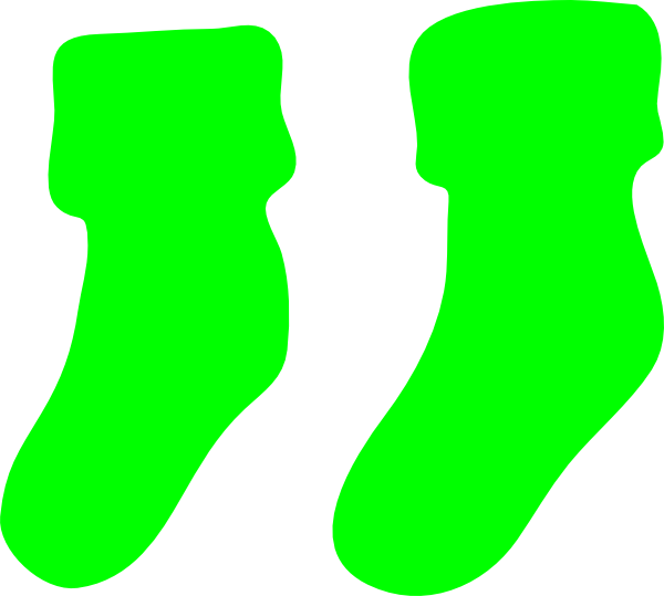 Green Socks Clip Art At Clker Com   Vector Clip Art Online Royalty