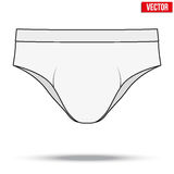 Male White Underpants Brief  Vector Illustration Royalty Free Stock