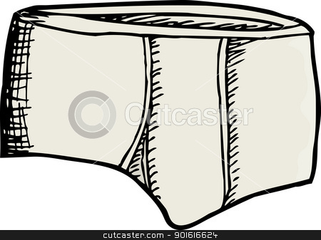Mens Underwear Stock Vector Clipart Mens Brief Underwear Drawing
