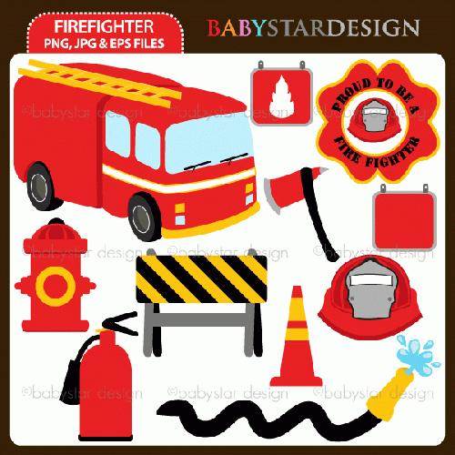 My Grafico  Firefighter Clipart