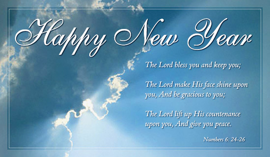 Numbers 6 24 26 New Year Holidays Ecard   Free Christian Ecards Online