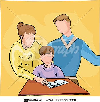 Parents Helping With Homework Clipart   Pablo S Pizza
