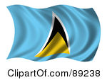 Pin St Lucia Flag On Pinterest