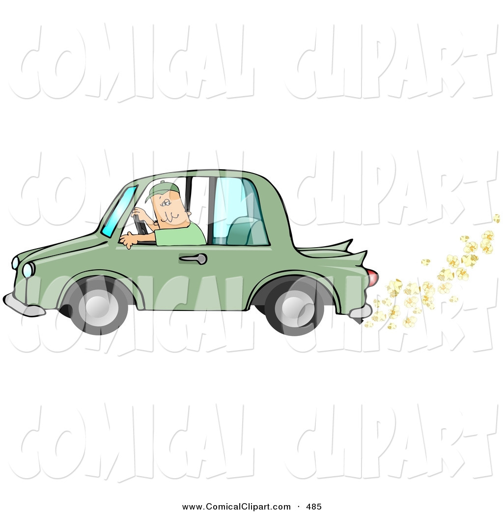 Popping Popcorn Clip Art Comical Clip Art Of A Caucasian Man Driving A