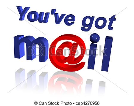 Stock Illustration Of You Got Mail   You Have Mail Message With Symbol