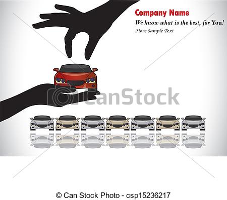Vector Clip Art Of Car Sale Buyer Hand Choosing   Care Sale Or Car Key