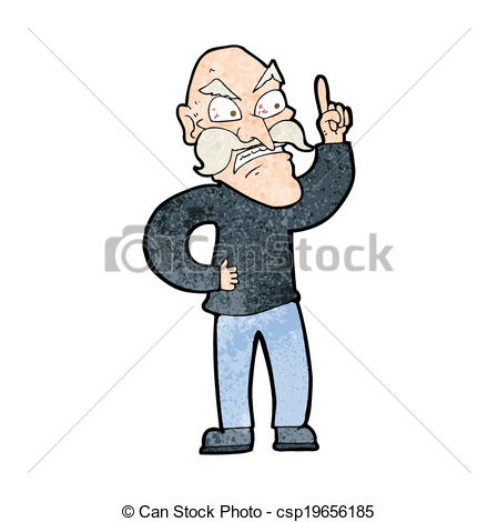 Vector Of Cartoon Old Man Laying Down Rules Csp19656185   Search Clip