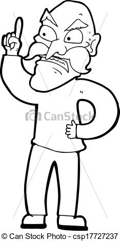 Vectors Of Cartoon Old Man Laying Down Rules Csp17727237   Search Clip