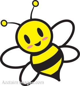 Clipart Of A Cartoon Bee