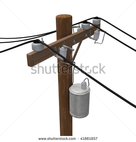 Down Power Lines Clipart 3d Render Of Power Line