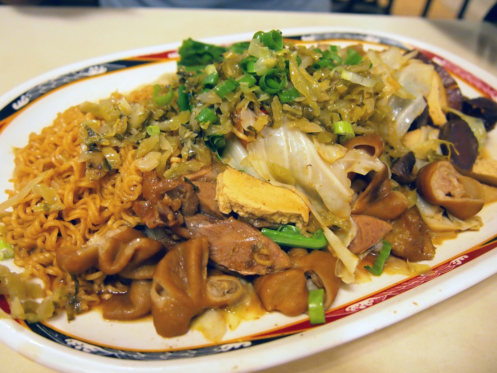 Full Plate Of Food Street Food In Taipei