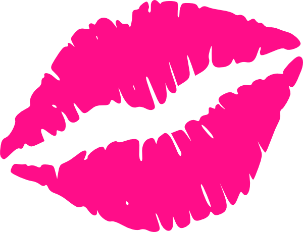 Hot Pink Lips Clip Art At Clker Com   Vector Clip Art Online Royalty