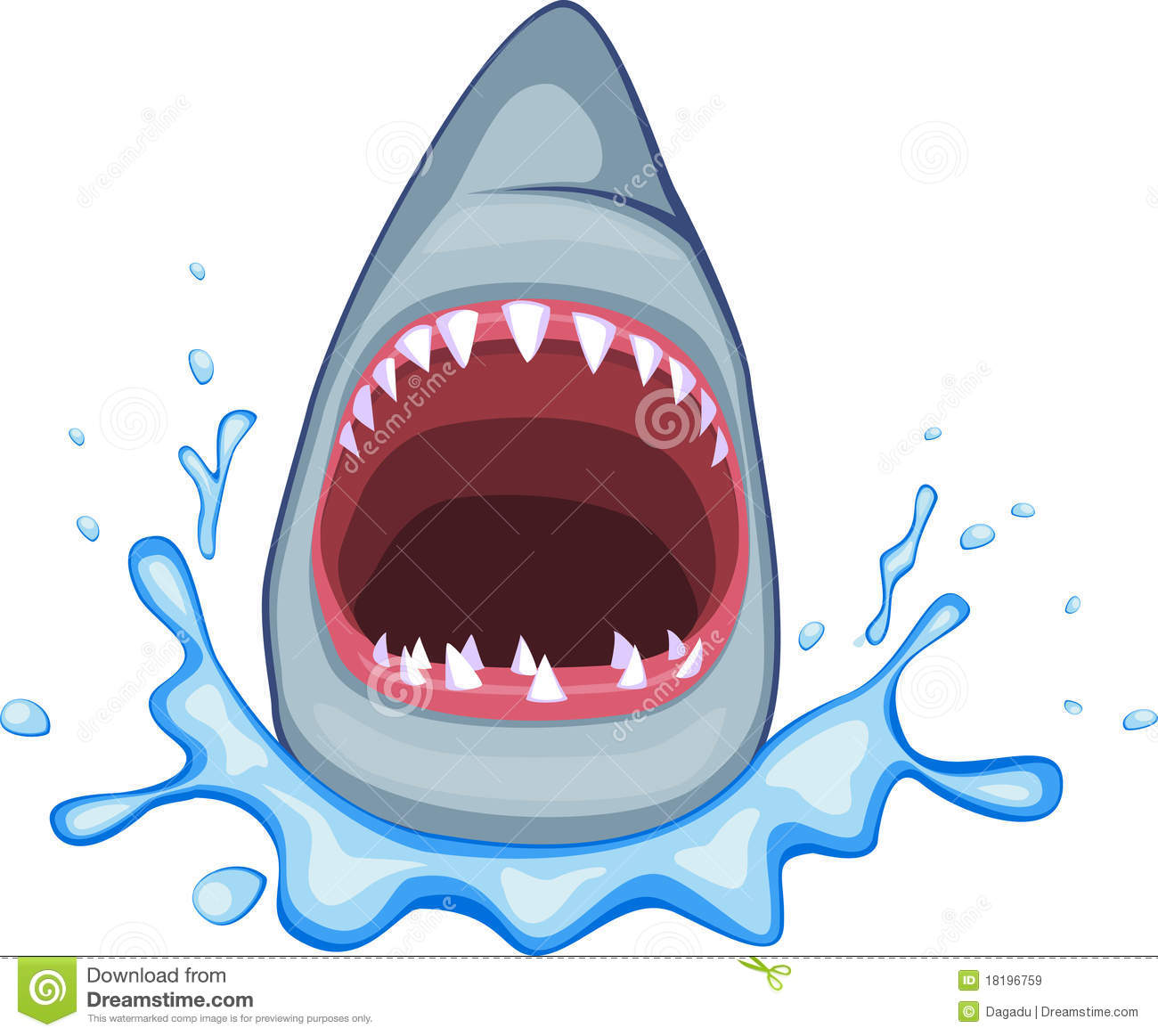 Illustration Of Shark Open Its Mouth
